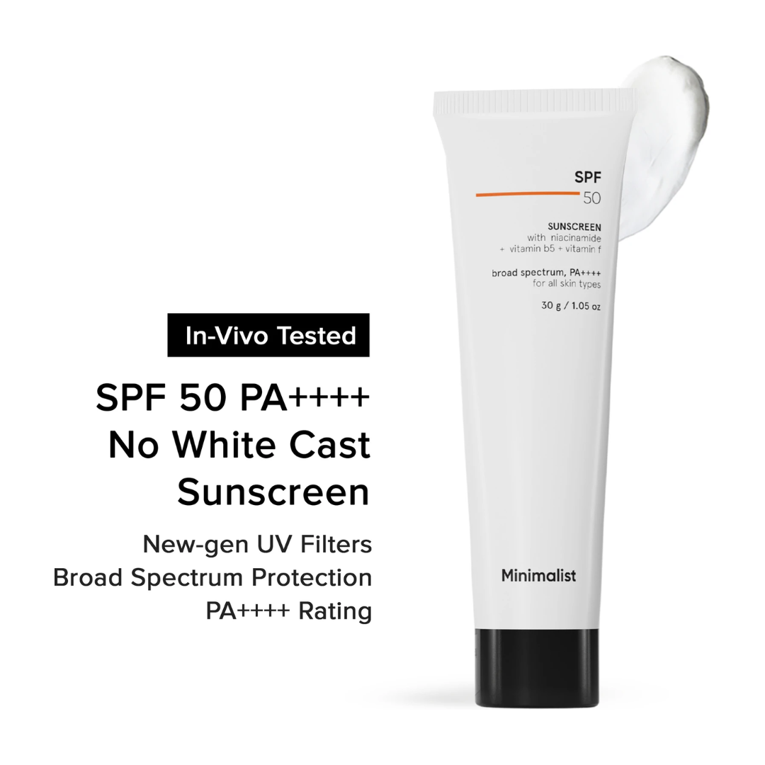 Minimalist sunscreen